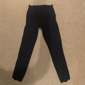 Lululemon size 2 black leggings with sheer panels